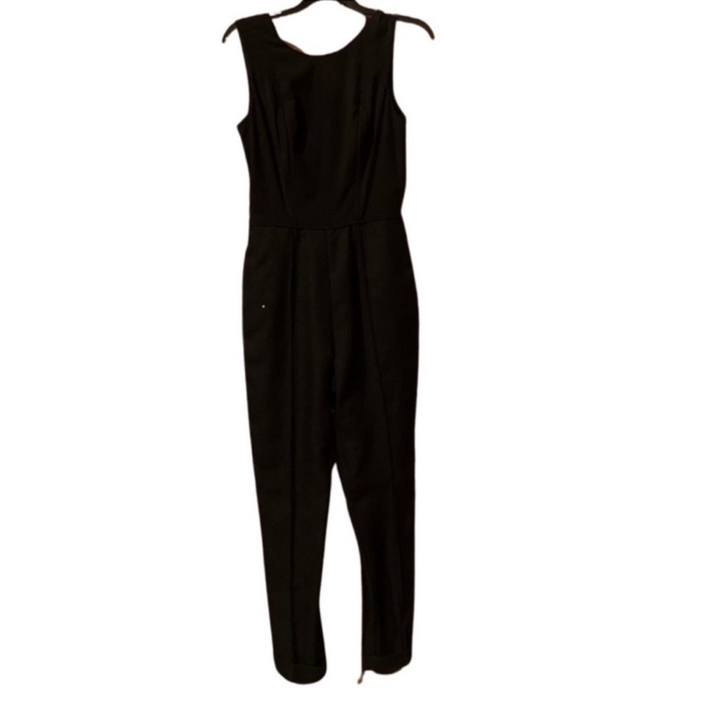 Reiss Classic Black Sleeveless Jumpsuit